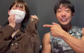 ホリエモンとディープキスした丸の内OLレイナ、堀大輔と仲直りのラブラブ生配信「試しちゃってごめんなさい」