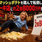 【米国】マッシュポテトを踏んで転倒した女性、ステーキ店に約2億8000万円を請求ｗｗｗ