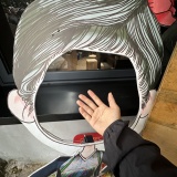 海外民族村のマジメな顔ハメ。