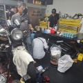 バイク屋OPEN祝　夜会　(*ΦωΦ*)にゃー