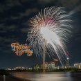 高槻会場から見た「くらわんか花火」。フォトも募集中