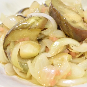 お野菜だけで♪茄子の紅しょうが炒め