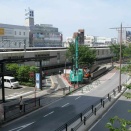 JR高槻駅北側　中央口から西口方面への上屋の工事が始まった　2026年8月　計画のイメージ図も参考に