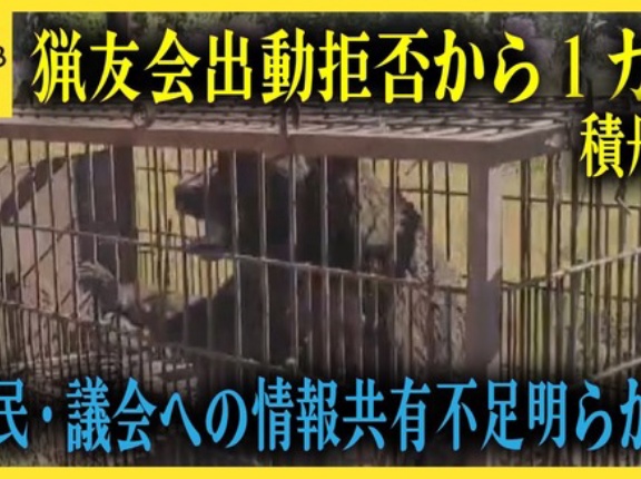 【積丹町】クマ駆除めぐり町議とのトラブルで猟友会出動拒否から1カ月