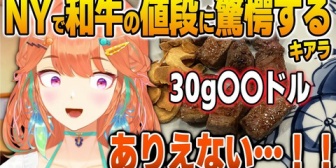 【ホロEN】アメリカで発見した和牛の値段に驚愕するキアラ