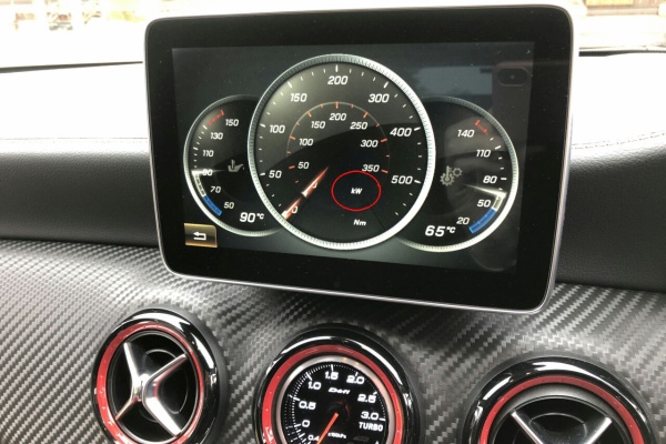 ベンツ しーちゃんECU NTG5.0以上コマンドのパワーメーター表示