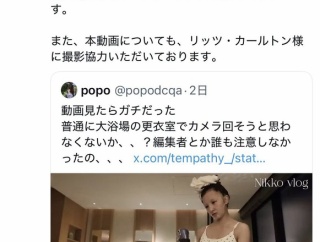 板野友美さん詰む…ホテル側「脱衣所での撮影許可は出していない」