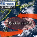 モンスーンジャイアが迷走台風を引き起こす