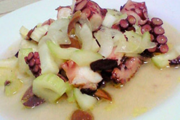 タコとセロリのサラダ 落合レシピ 内への旅 外への旅