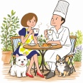 時間がないと、ご挨拶コーヒーのデザイン