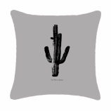 『グレーブラック さぼてんクッションカバー』の画像