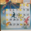 1月のカレンダー