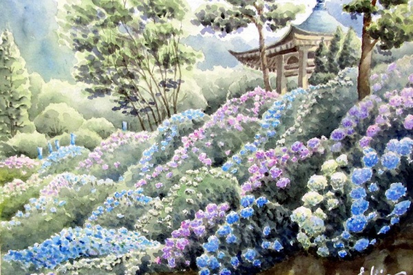 シニアから始めた透明水彩画