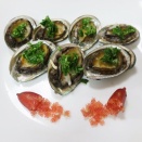 アワビのバター焼きとフィンガーライム～