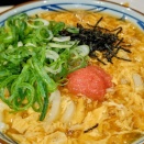 丸亀製麺の明太たまごあんかけうどん。