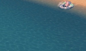 ゴムボートB型、浮力がなく沈んでしまう…