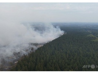 ベルギー　史上最大の山火事発生　東京ドーム640個分が焼失