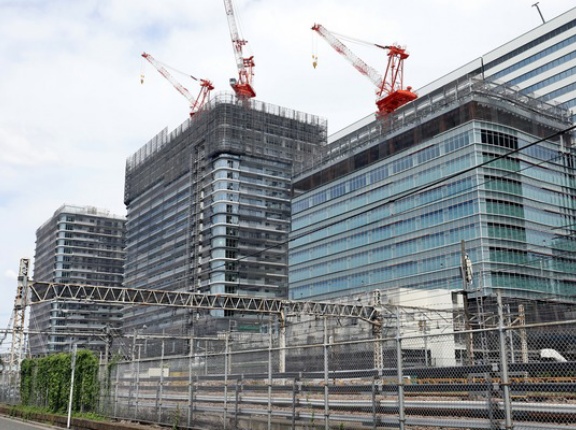 地上20階、25階ツインタワマン「パークシティ中野」の建設状況！29年度にはペデストリアンデッキで駅直結予定（2025.7.27）