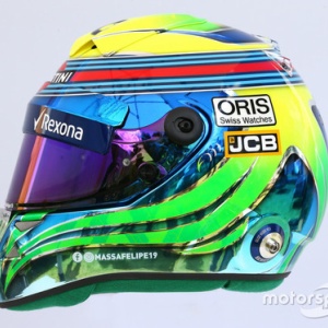 1/2 ヘルメット フェリペ・マッサ 2017 最終レース F1ラストレースのフェリペ・マッサ、スペシャルヘルメットで臨む