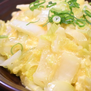 優しいお味♪白菜の中華玉子丼