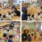 『2歳児さん 、花紙遊びをしました』の画像