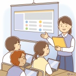 『【クリップアート】発表をする中学生のイラスト』の画像