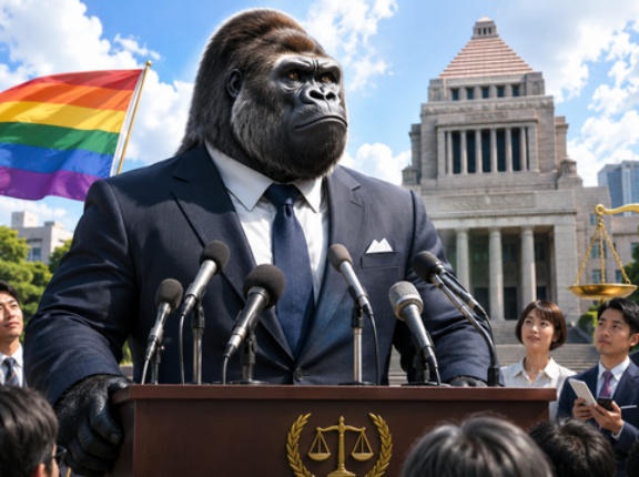 【速報】新政治団体「ゴリラ」爆誕ｗｗｗ　護憲・9条堅持・ジェンダー平等・長子皇位継承を掲げる　立憲現職や中道落選者ら約20人参加へ