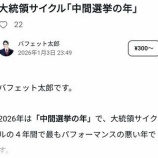 『バフェット太郎さんはどうしても米国株のパフォーマンスは悪いと言いたいらしい』の画像