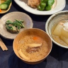 だんなさま作の唐揚げの夜ごはん