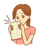 『臭い布巾』の画像