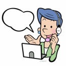 #オペレーターイラスト #電話を受けるオペレーターイラスト