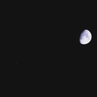 『昨夜は木星とお月様（月齢9.4）が大接近 ☆彡』の画像