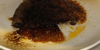 【ホロID】こぼのパイナップルピザ…『1/4切れでレンジで5分だからそりゃ真っ黒にもなりますわな』