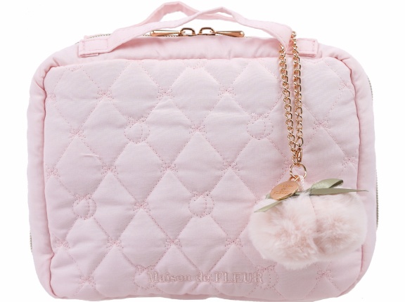 Maison de FLEUR キルティングケースBOOK PEACH