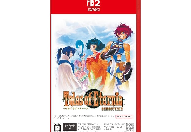 テイルズ オブ エターニア リマスター　Switch2　17911本　Switch　14003本　PS5　10390本