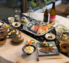松茸が買えたので、土瓶蒸しやら焼き松茸やらごちそうの週末ごはん♪