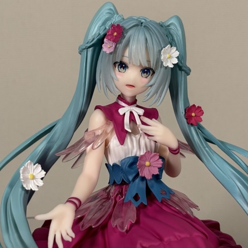 【フィギュアレビュー】初音ミクシリーズ ぬーどるストッパーフィギュア​ Flower Fairyーコスモスー【プライズフィギュア開封】