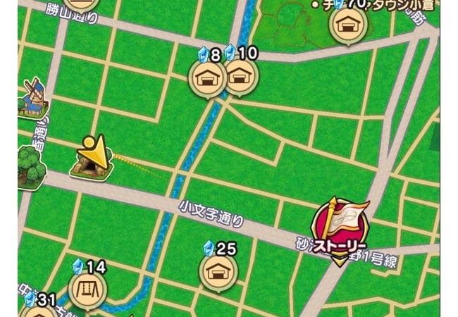 ドラクエウォークさん、ヤベェとこを目的地に指定してしまう