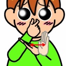 手話単語：２５０１　【臭い（くさい）】