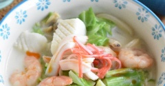 レンジで簡単！ちゃんぽん風冷やしうどん