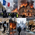 フランス各地でデモに乗じ破壊や略奪、歴史的建造物の市庁舎は放火で焼失…全国１５００の小売店が襲撃受ける   |  さっきのNHKでは