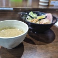 《うどんのような平打ち麺が光る！滑らかな濃厚動物魚介系つけ麺！》らーめん つけめん 虎テツ＠羽村市<肉鰹つけめん>