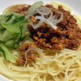 『パスタでジャージャー麺』の画像