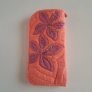 オーキッドツリーのメガネケース　オレンジ