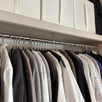 中高生男子の成長にともなう衣類収納の変化