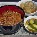 うな丼と　キュウリのぬか漬け