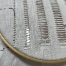 【ドロンワーク刺繍】束ねるステッチ