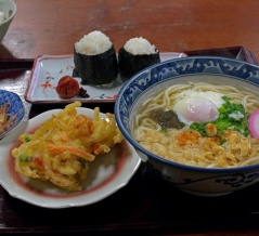 あさひ食堂　セルフかけうどん定食