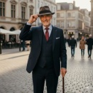 "Andy tips Woody's hat at her."の文の"tips"はどのようなシチュエーションで使われる動詞ですか？