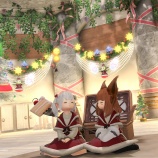 『【FF14】クリスマスちっくにハウジング(≧▽≦)　ありさんちにシープラグ敷き詰めたらいい感じに！【FFXIV】』の画像
